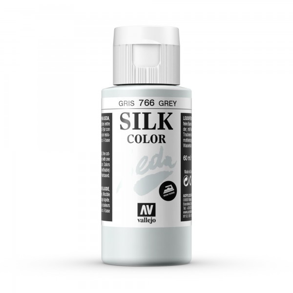 Pintura Para Seda Silk Color Vallejo Número 766 Color Gris 60ml