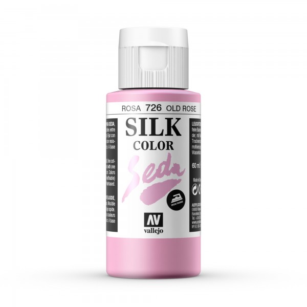 Pintura Para Seda Silk Color Vallejo Número 726 Color Rosa- 60ml