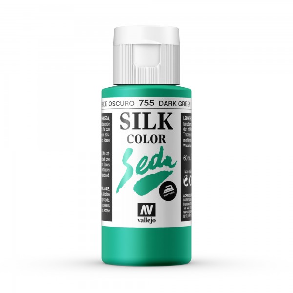 Pintura Para Seda Silk Color Vallejo Número 755  Color Verde 60ml