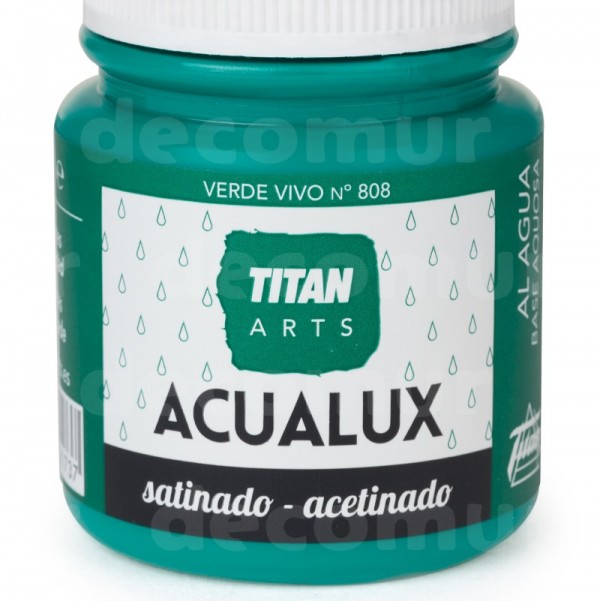 Titan Acualux Satinado 100ml Verde Vivo 808