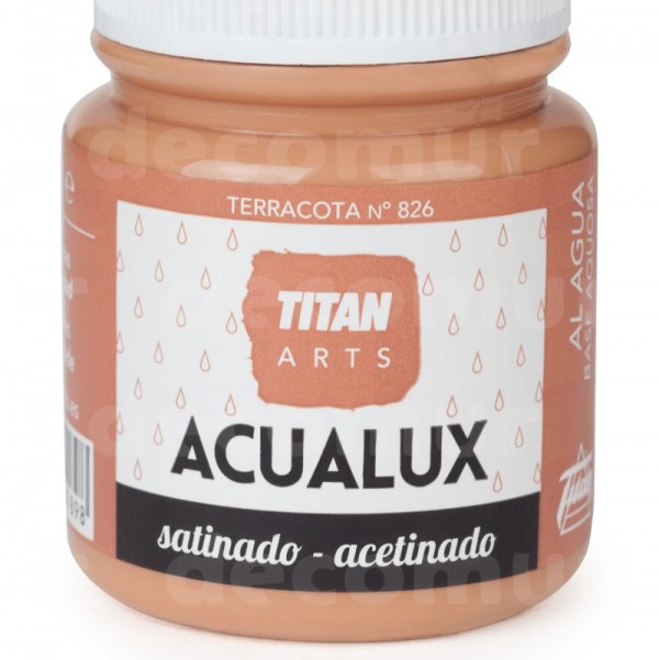 Titan Acualux Satinado 100ml Terracota 826