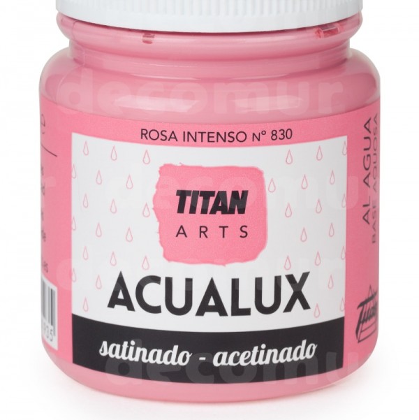 Titan Acualux Satinado 100ml Rosa Intenso 830