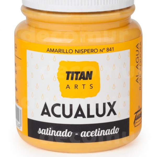 Titan Acualux Satinado 100ml Amarillo Nispero 841