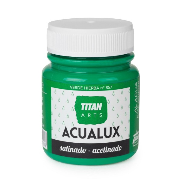 Titan Acualux Satinado 100ml Verde Hierba 857
