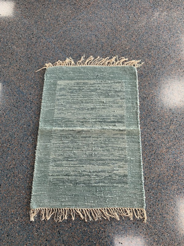 Cotton Rug Cotton Rugs Blue 60x90cm 100% Cotton Made in India