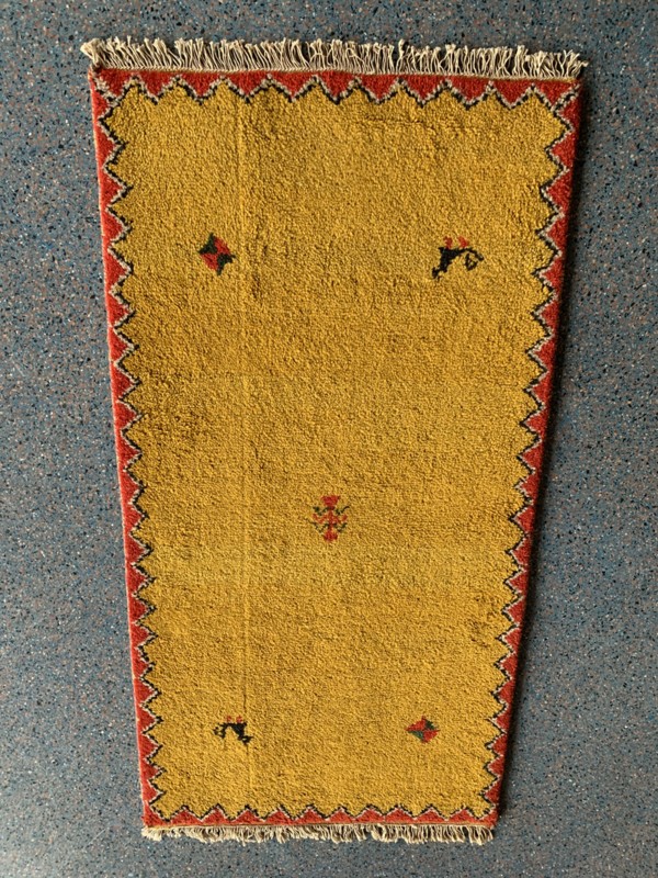 Gabhe Indien Teppich F 140x70cm Handgefertigt 100% Wolle