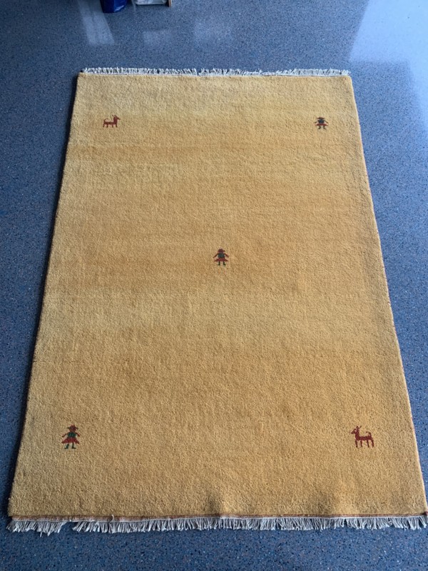 Gabhe 2 Indien Teppich 140x200cm Handgefertigt 100% Wolle