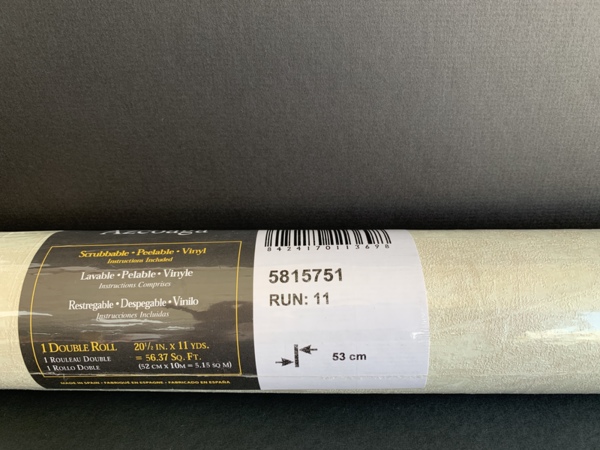 Papel Pintado Blanco Marfil Verdoso Azcoaga