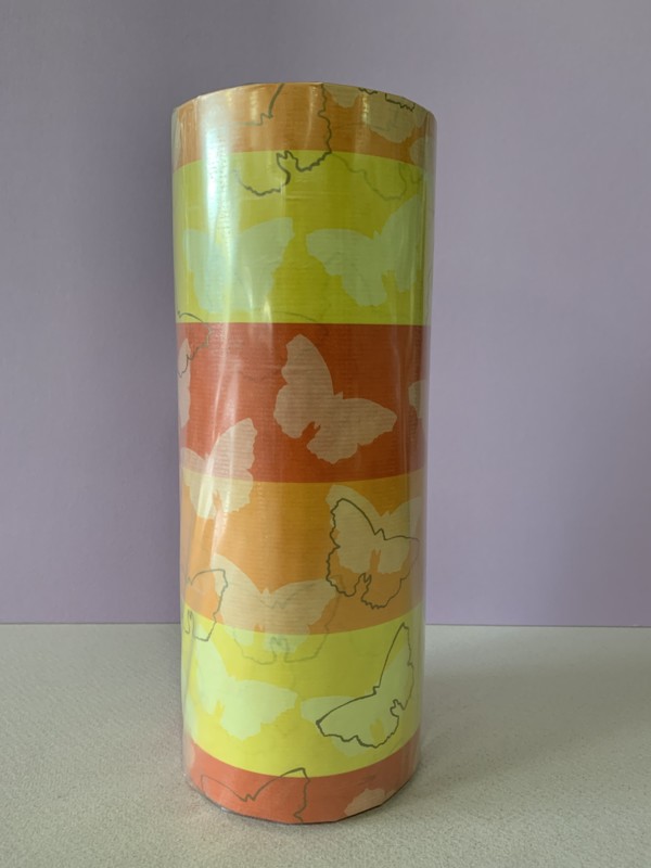 Gift Wrapping Paper Orange Butterfly